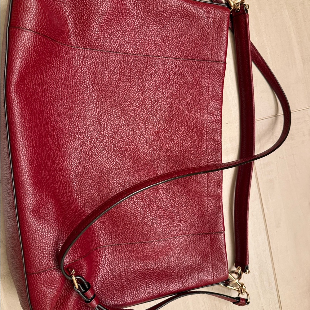 Coach Burgundy Crossbody Bag - Picture 3 of 10